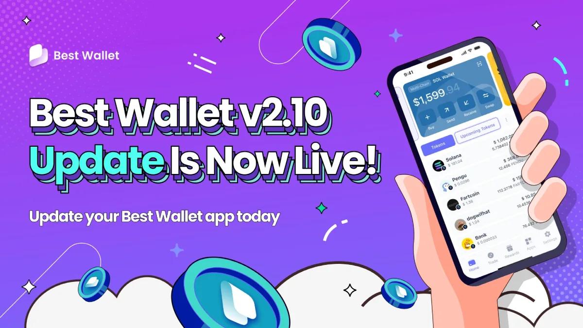 Best Wallet passa a oferecer suporte à Solana, swaps on-chain de Bitcoin e sistema de gamificação - Imagem do artigo