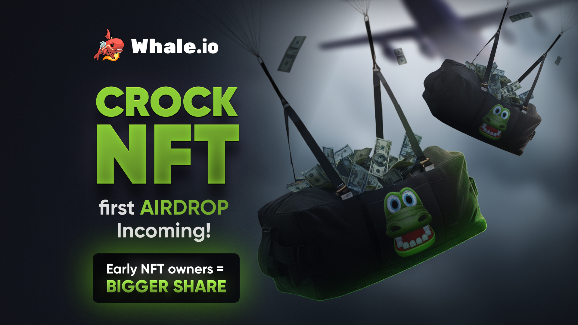 Whale.io agenda primeiro airdrop de US$ 5 mil em $WHALE para detentores de NFTs Crock Dentist - Imagem do artigo original