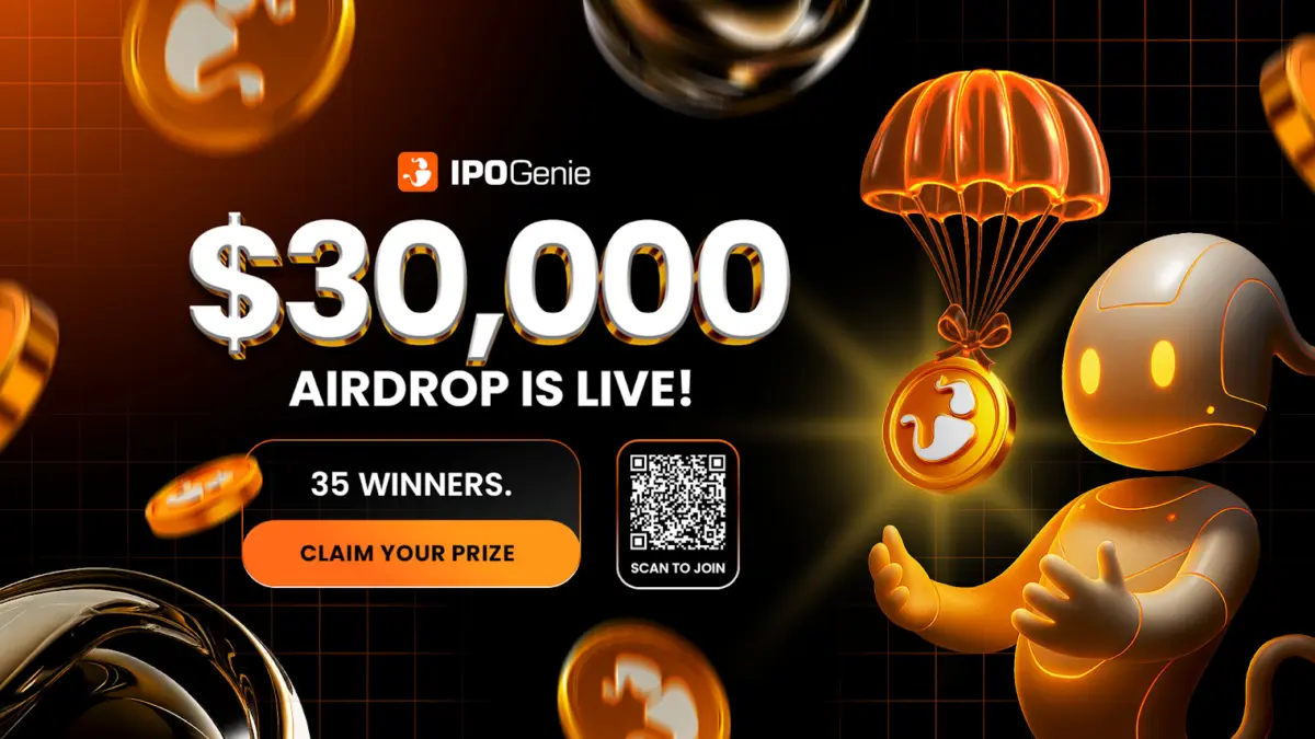 IPO Genie inicia pré-venda de tokens na segunda-feira e distribui US$ 30 mil em airdrop - Imagem do artigo original