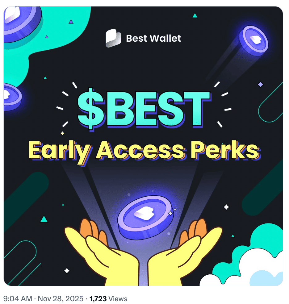 Token BEST estreia na MEXC nesta sexta-feira (28/11) com airdrop de 1,2 milhão de unidades - Imagem do artigo original